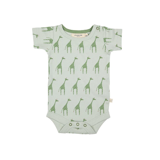 Pigeon Organics Summer Bodysuit - Giraffe